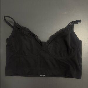 Aerie Black Bralette with Lace Detail
